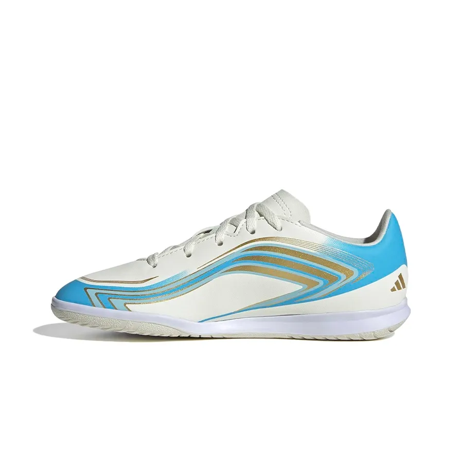 Imagen 2 de 7 de Botines adidas F50 Messi Club In-BLANCO/CELESTE/DORADO