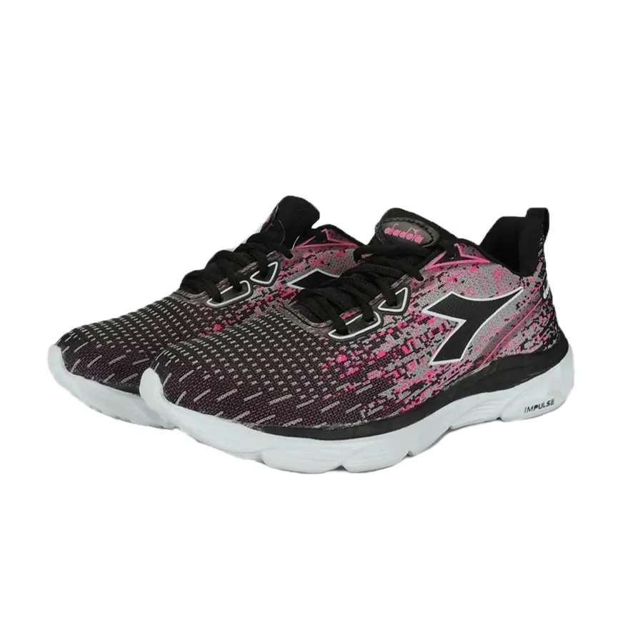 Imagen 3 de 4 de Zapatillas Diadora Voraz Kids-NEGRO/BLANCO/ROSA