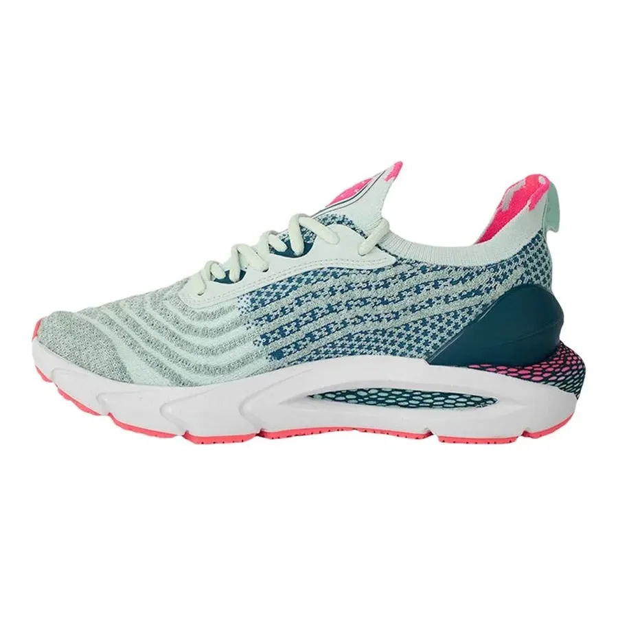 Imagen 2 de 4 de Zapatillas Under Armour Hovr Overlap-VERDE AGUA/PETROLEO/ROSA FLUOR