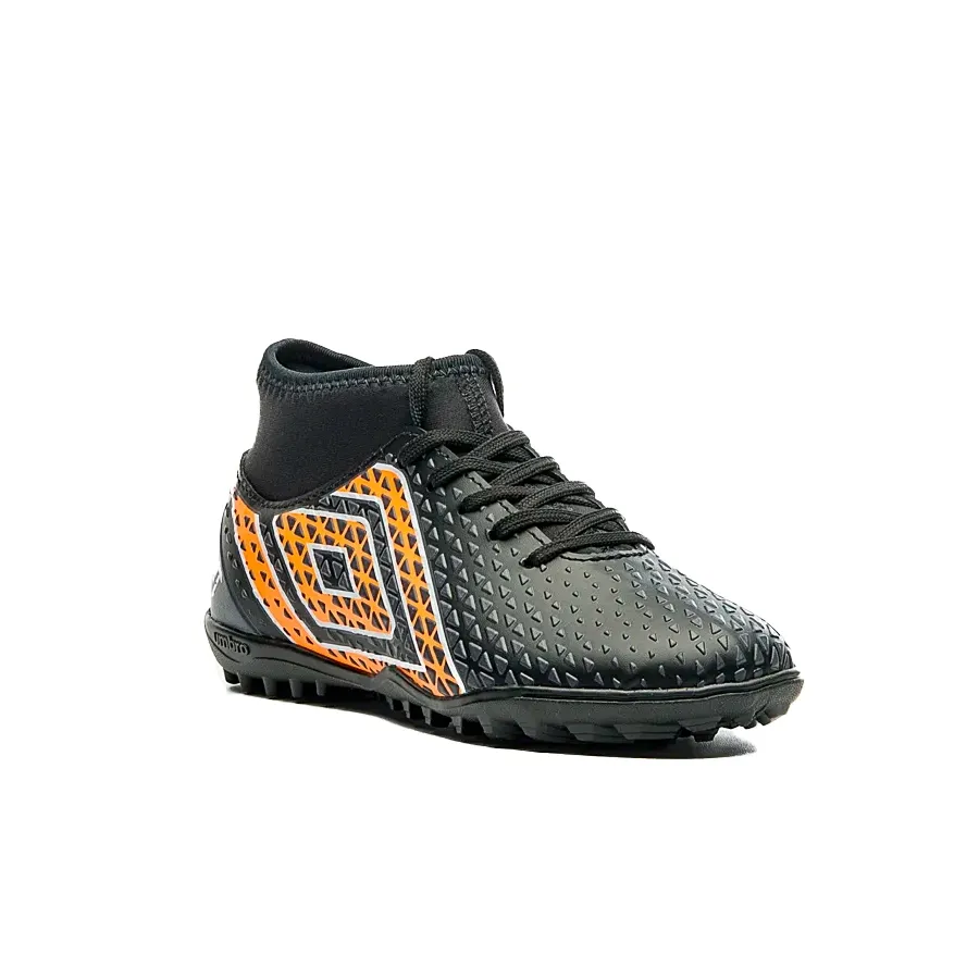 Imagen 1 de 7 de Botines Umbro Sintético Mutant Jr-NEGRO/NARANJA