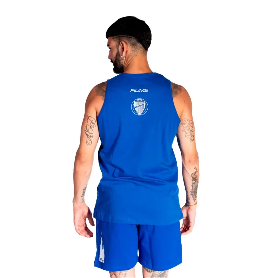Imagen 1 de 3 de Musculosa Fiume Sport Salida 24 Godoy Cruz-AZUL/BLANCO