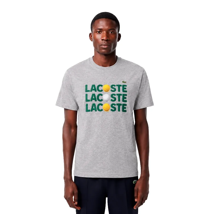 Imagen 0 de 2 de Remera Lacoste -GRIS/VERDE