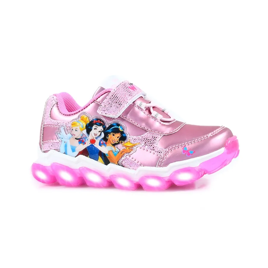Imagen 1 de 4 de Zapatillas Footy Princesas Con Luz-ROSA/BLANCO