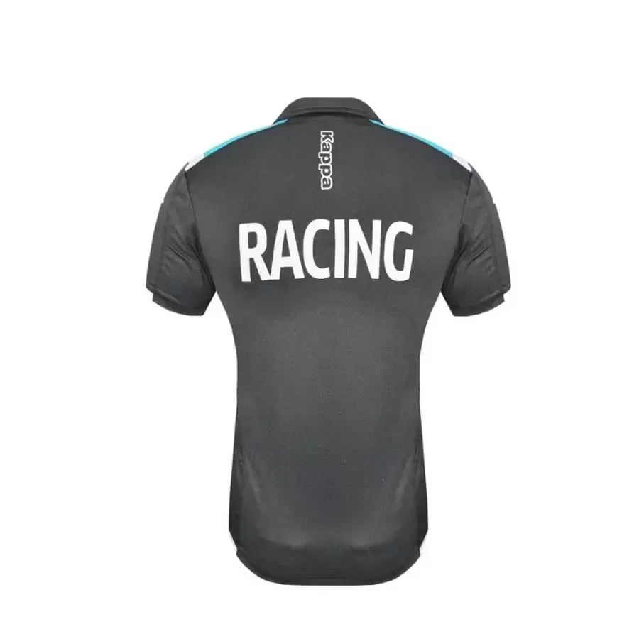 Imagen 1 de 2 de Camiseta Kappa Racing Club Polo Abianger 3 2020-GRAFITO/CELESTE/BLANCO