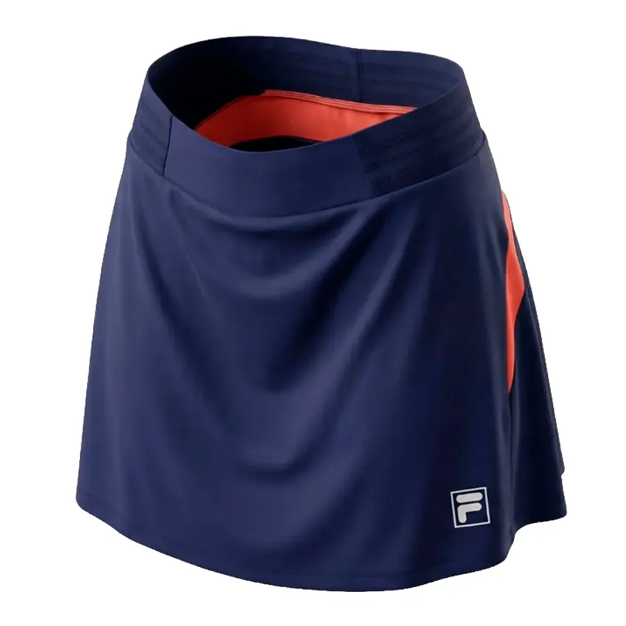 Imagen 1 de 7 de Falda Fila Jersey Flare-MARINO/NARANJA FLUOR