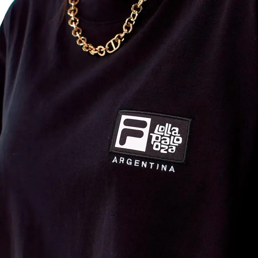 Imagen 3 de 5 de Remera Fila Lolla Back-NEGRO