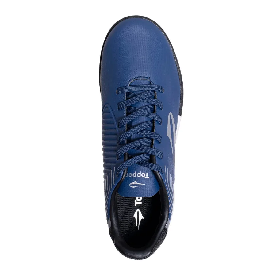 Imagen 3 de 5 de Botines Topper Zapatillas  Stingray II Match 1 Tf-AZUL/PLATA
