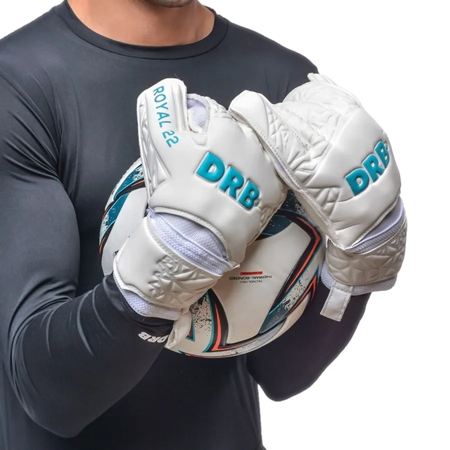 Imagen 2 de 5 de Guantes DRB Guante Royal 22 Pro-BLANCO/TURQUESA