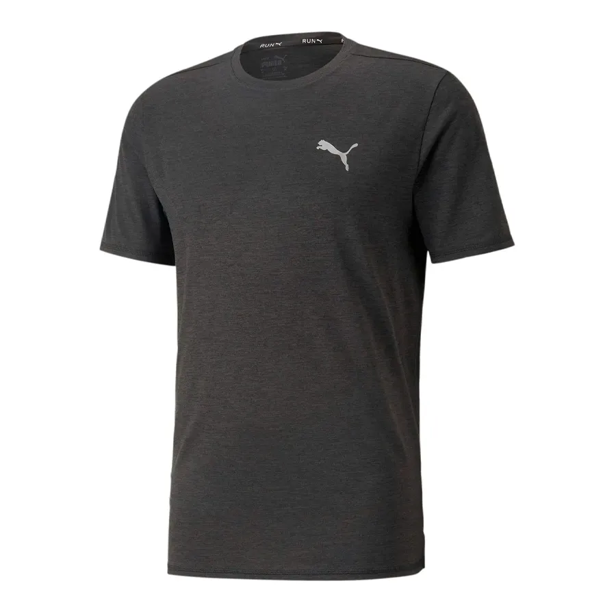 Imagen 0 de 4 de Remera Puma Run Favorite Heather-NEGRO