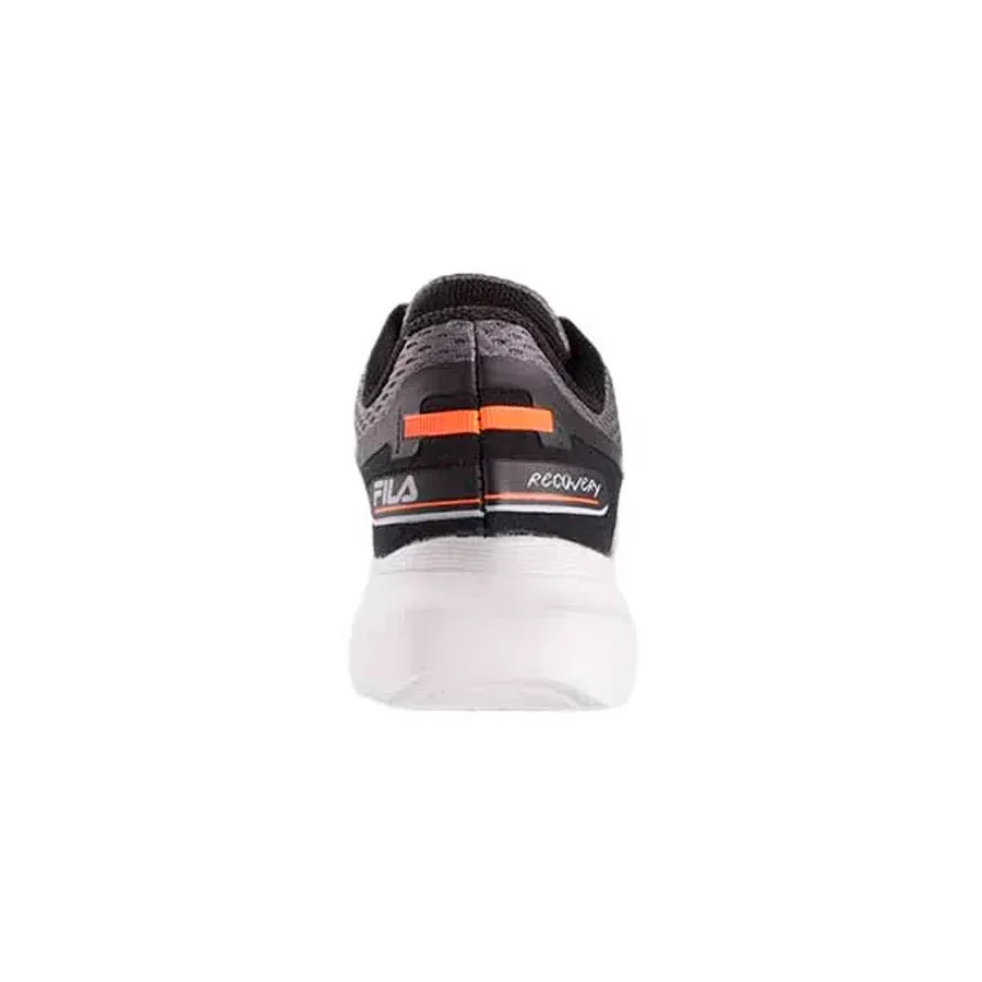Imagen 3 de 5 de Zapatillas Fila Recovery Kids-NEGRO/GRAFITO/NARANJA