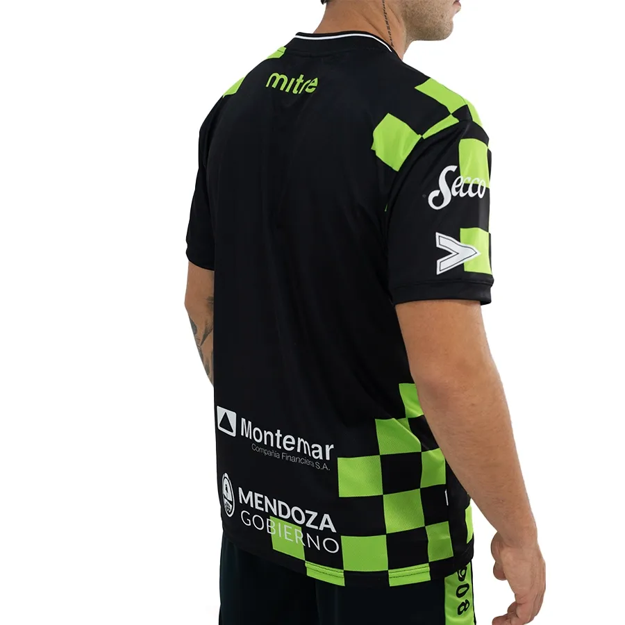 Imagen 5 de 10 de Camiseta Mitre Alternativa Gimnasia y Esgrima-VERDE/NEGRO