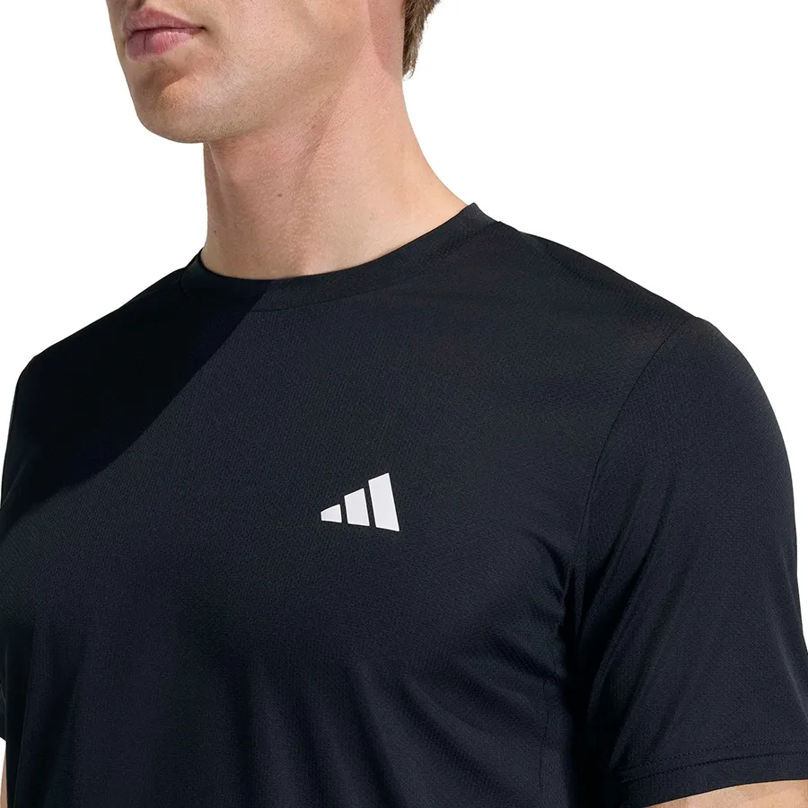Imagen 3 de 5 de Remera adidas Workout Essentials 3 Stripes-NEGRO