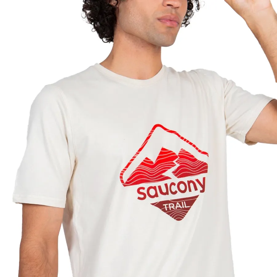 Imagen 1 de 4 de Remera Saucony Recovery Trail-CRUDO/ROJO
