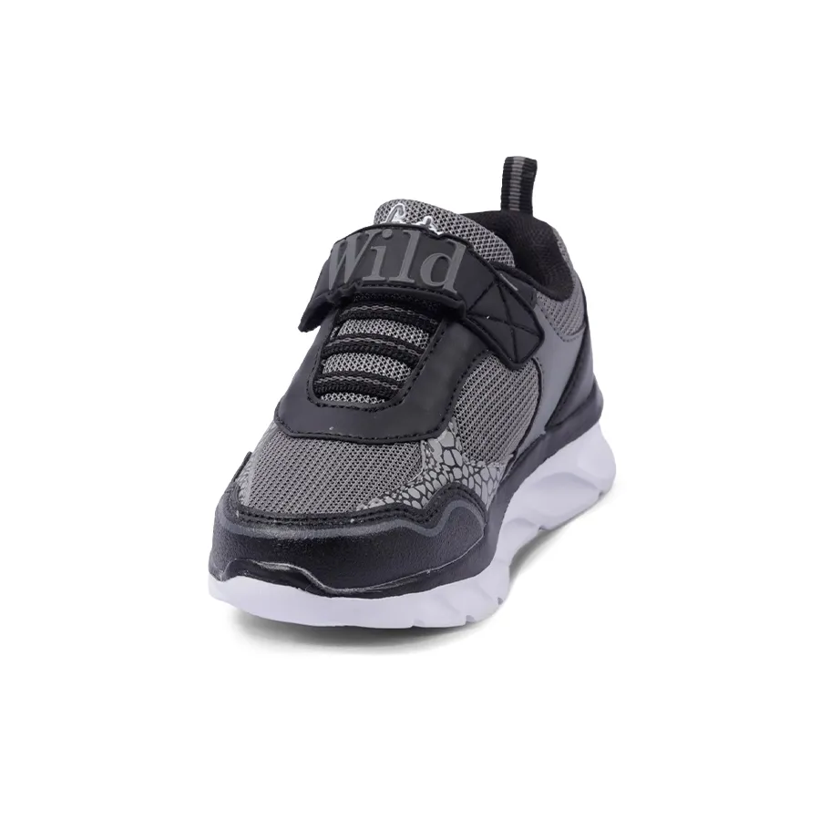 Imagen 1 de 3 de Zapatillas Footy Con Velcro Y Luz Led-NEGRO/GRIS