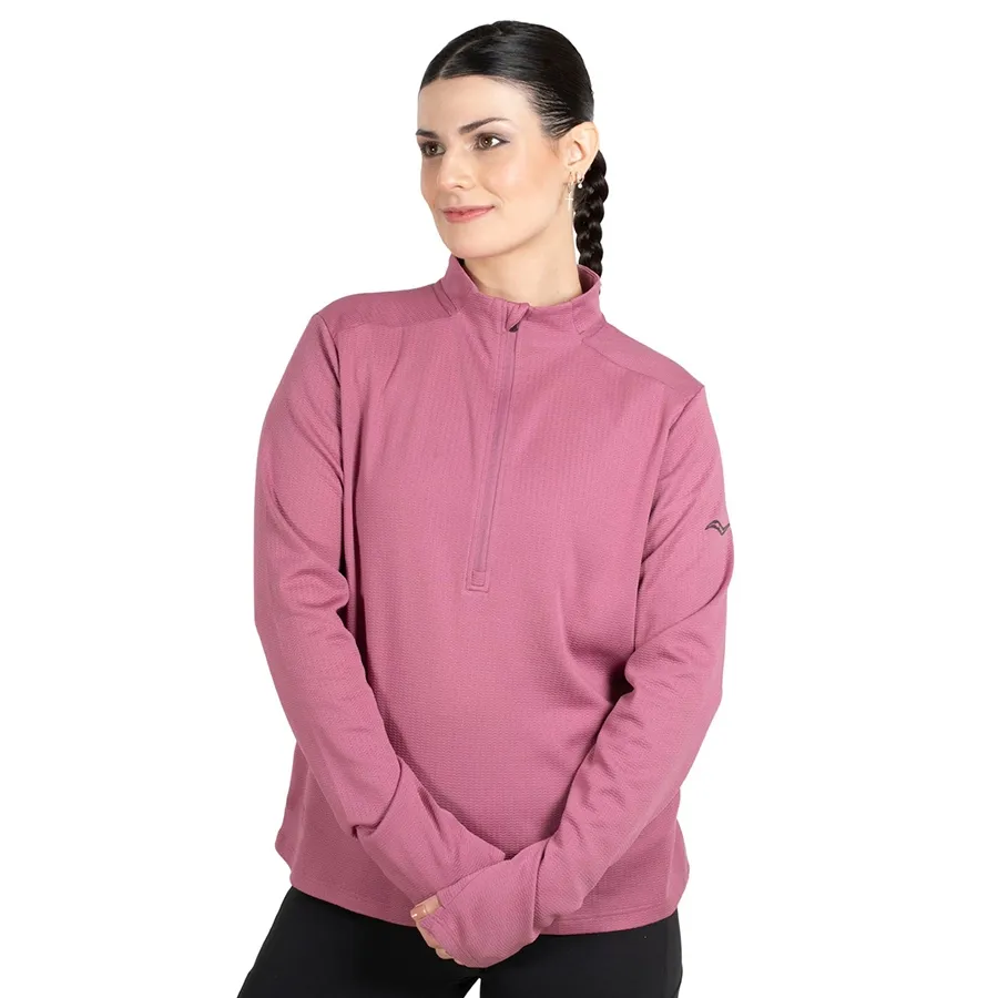 Imagen 0 de 4 de Buzo Saucony triumph 3D 1/2 Zip-VIOLETA