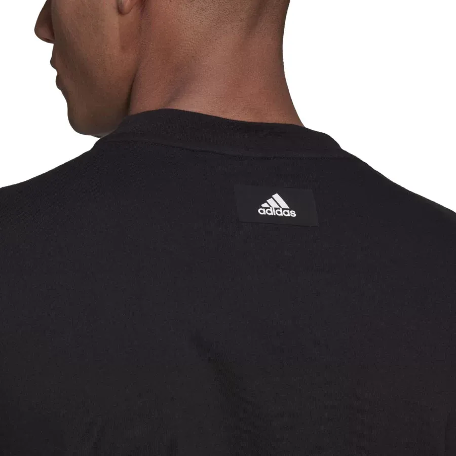 Imagen 4 de 6 de Remera adidas Sportswear Logo-NEGRO