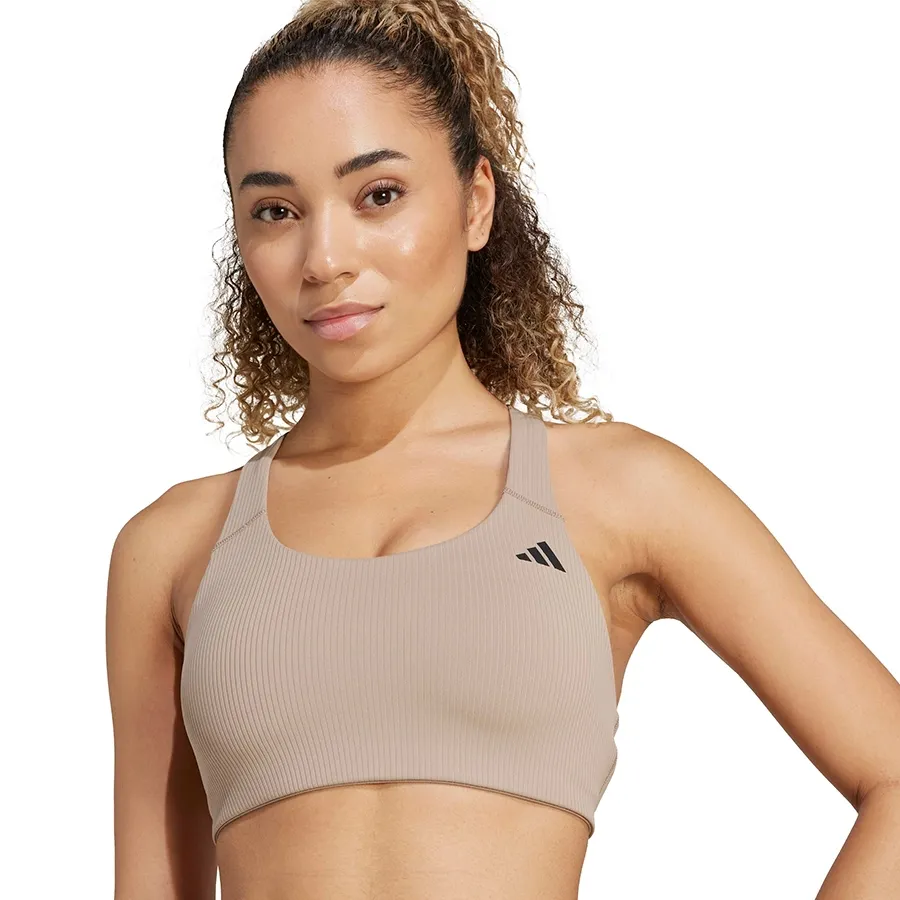 Imagen 2 de 4 de Top adidas Powerimpact Rib Soporte Medio-CAMEL