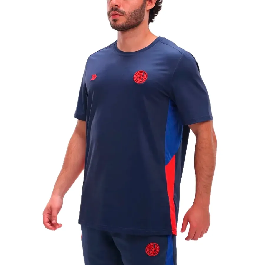 Imagen 1 de 3 de Remera Atomik De Salida San Lorenzo 25/26-MARINO