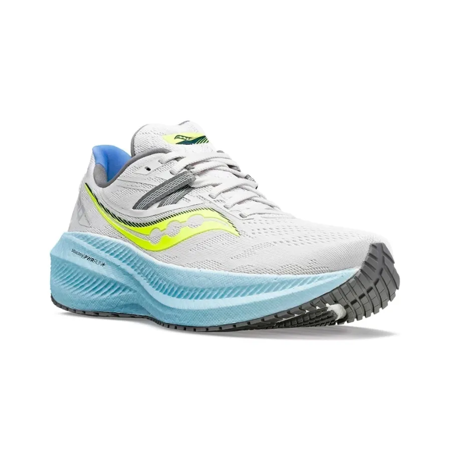 Imagen 1 de 5 de Zapatillas Saucony Triumph 20-GRIS/VERDE FLUOR/CELESTE