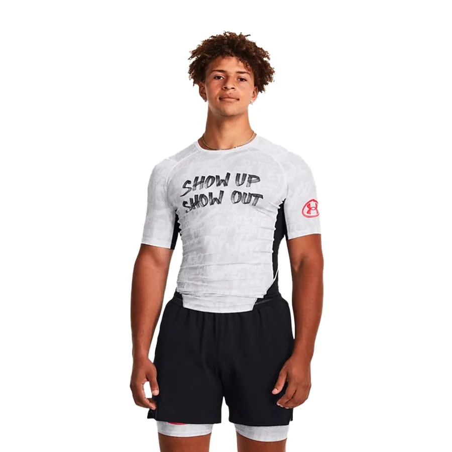 Imagen 0 de 4 de Remera Under Armour Alter Ego Compression-BLANCO/GRIS