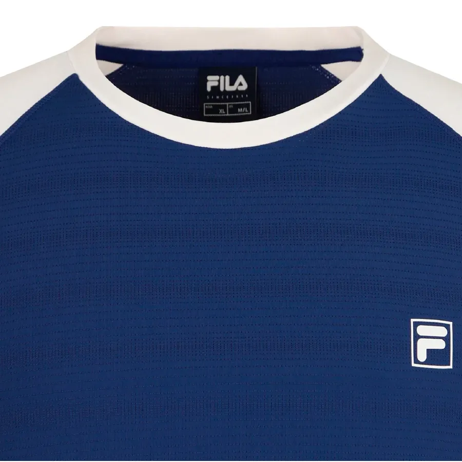Imagen 2 de 6 de Remera Fila Round Neck-MARINO/BLANCO