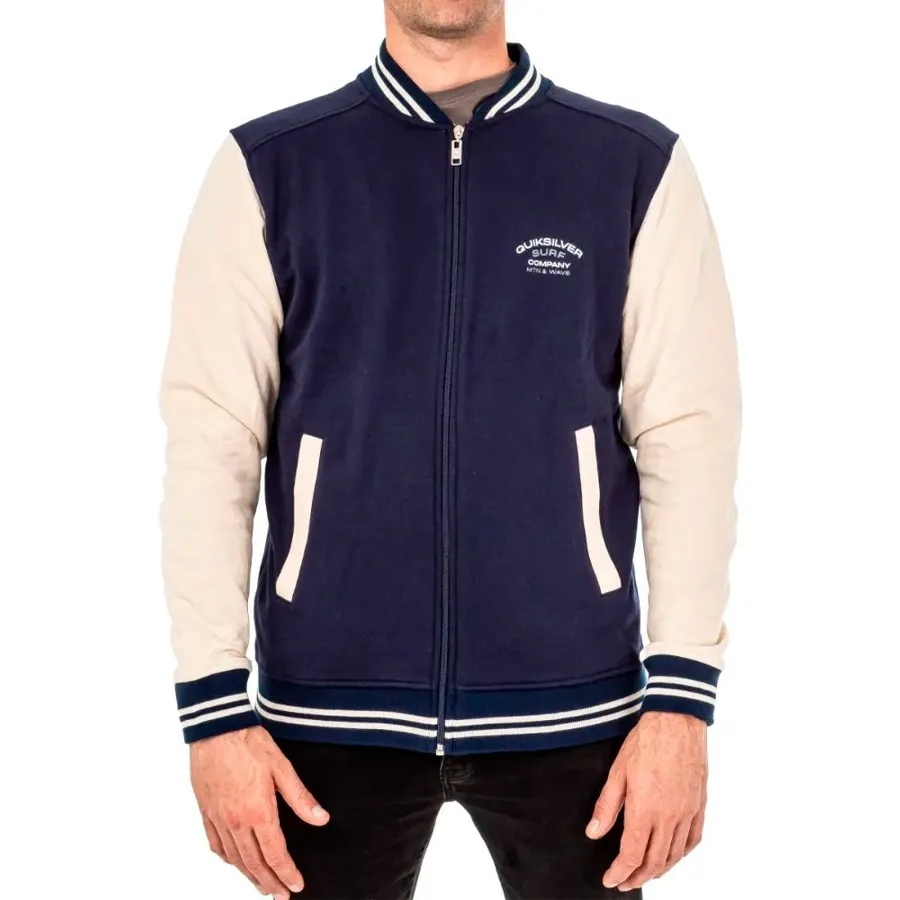 Imagen 0 de 3 de Campera Quiksilver Fleece Bomber-MARINO/BEIGE