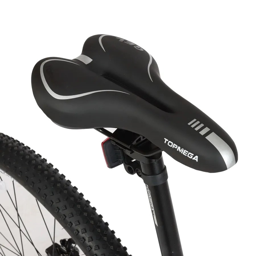 Imagen 8 de 11 de Bicicleta TopMega Mountain Bike Flamingo Aluminio R29 21vel-BLANCO/ROSA/CELESTE