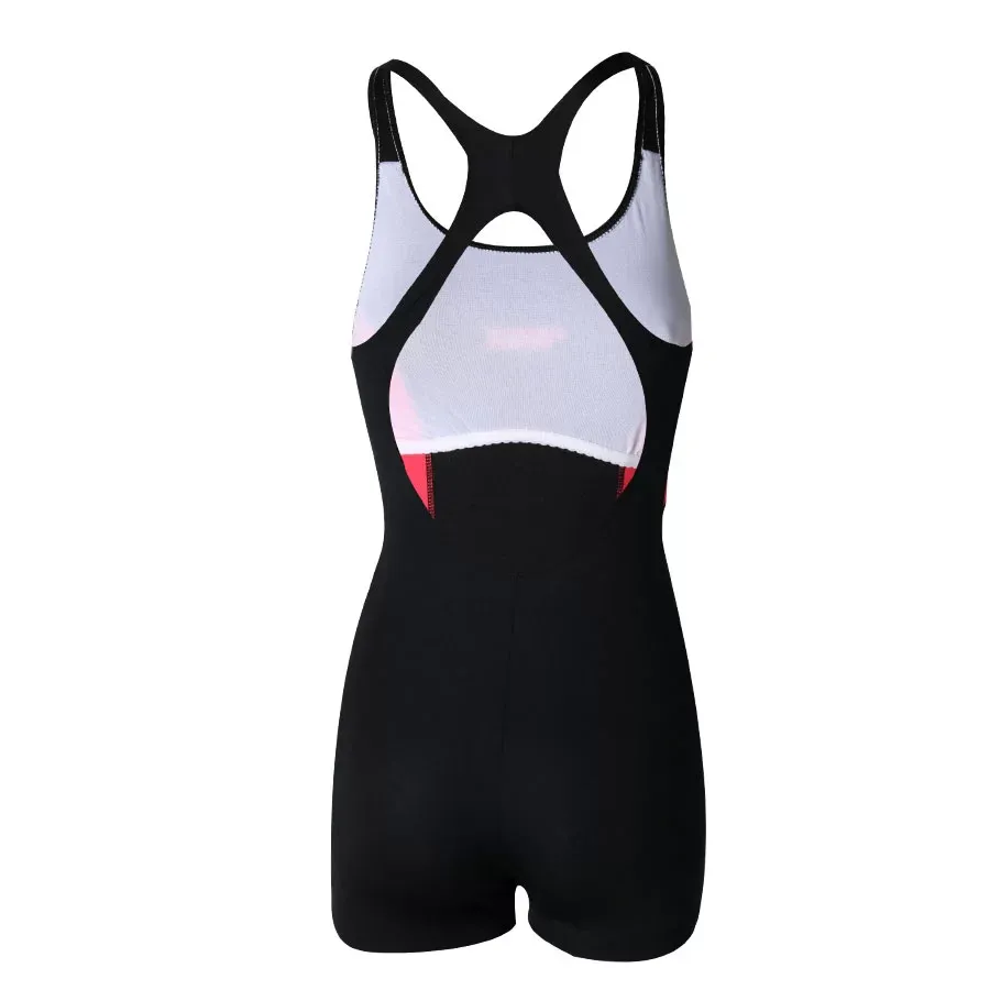 Imagen 2 de 3 de Malla Speed Mujer C/Pierna-NEGRO/FUCSIA