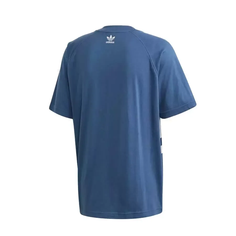 Imagen 4 de 5 de Remera adidas originals Bg Trefoil-AZUL/BLANCO
