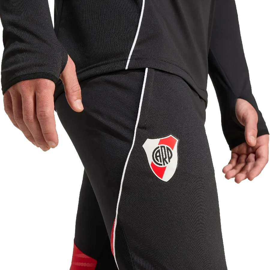 Imagen 3 de 5 de Pantalón adidas de Entrenamiento River Plate Tiro 25 Competition-NEGRO/ROJO