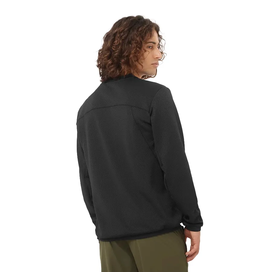 Imagen 1 de 8 de Buzo Salomon Motomesh Crewneck-NEGRO