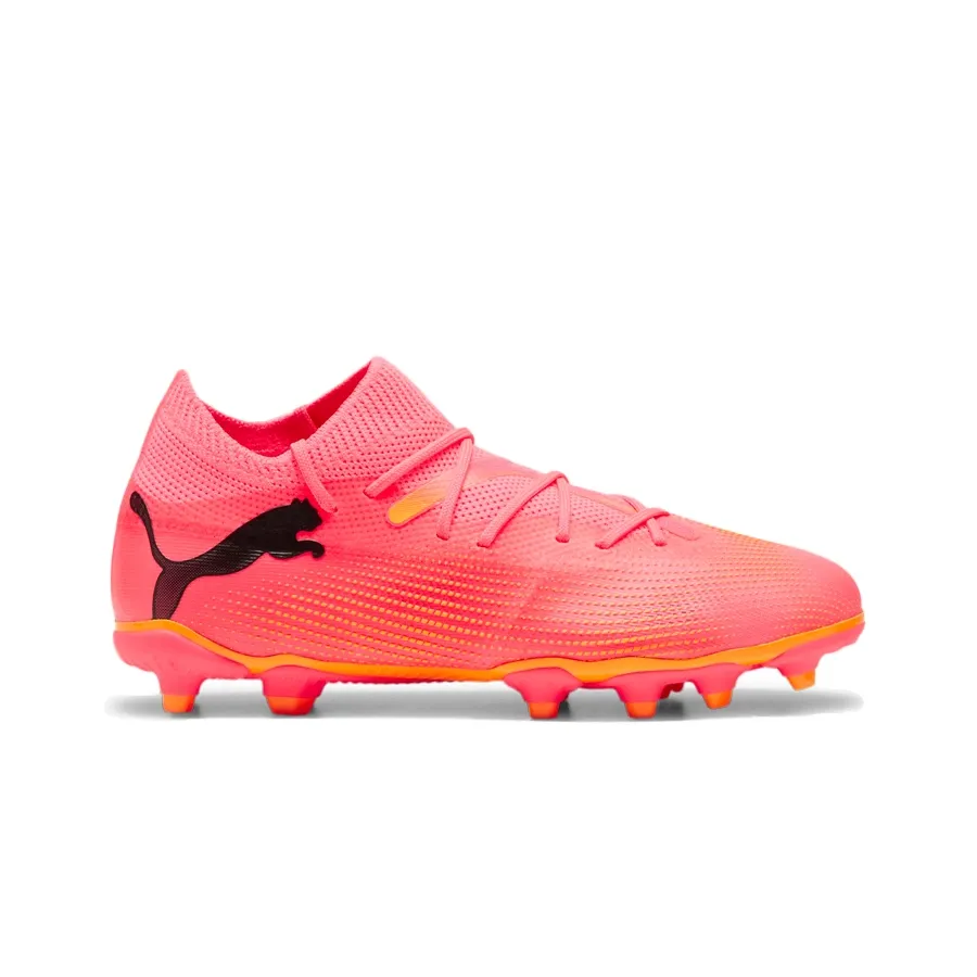 Imagen 0 de 4 de Botines Puma 7 Future Match Fg Ag Jr-ROSA FLUOR/NEGRO
