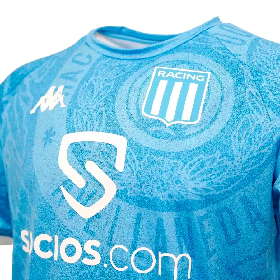 Imagen 4 de 5 de Camisa Kappa Pre Match Racing 2023-CELESTE