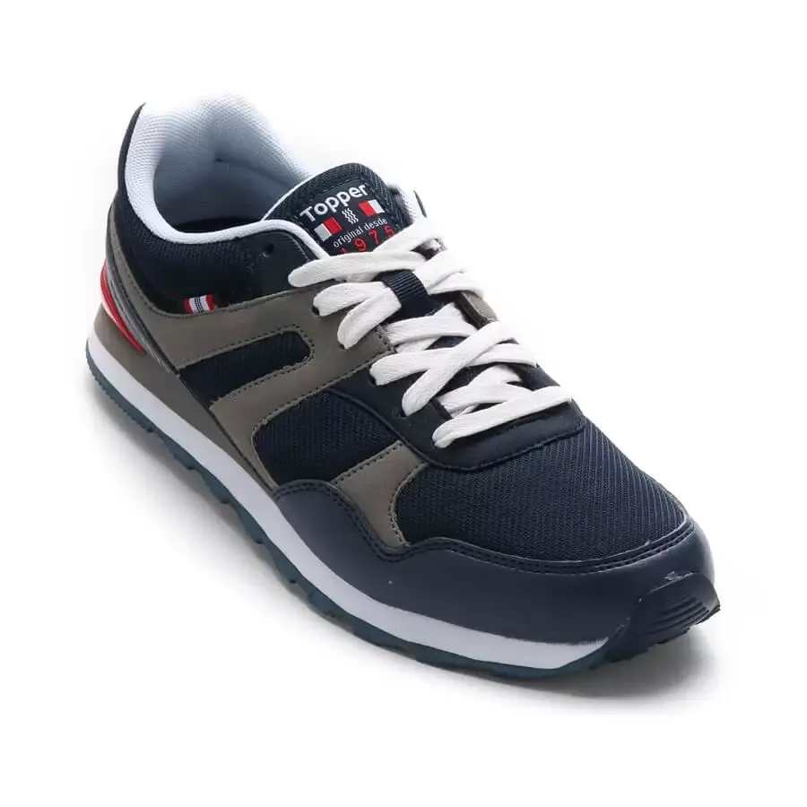 Imagen 3 de 4 de Zapatillas Topper Otto-MARINO/GRIS/ROJO