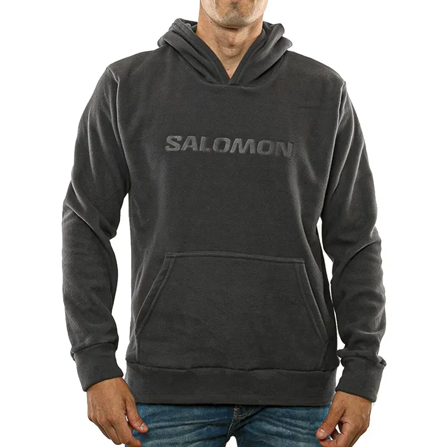 Imagen 3 de 4 de Buzo Salomon Polar Lt Hoodie-GRAFITO