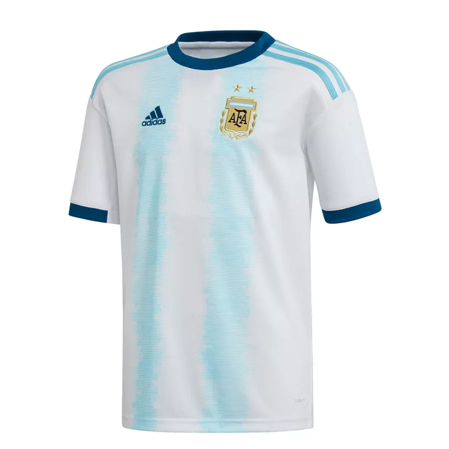 Imagen 3 de 4 de Camiseta adidas Titular Selección Argentina Niño-CELESTE/BLANCO