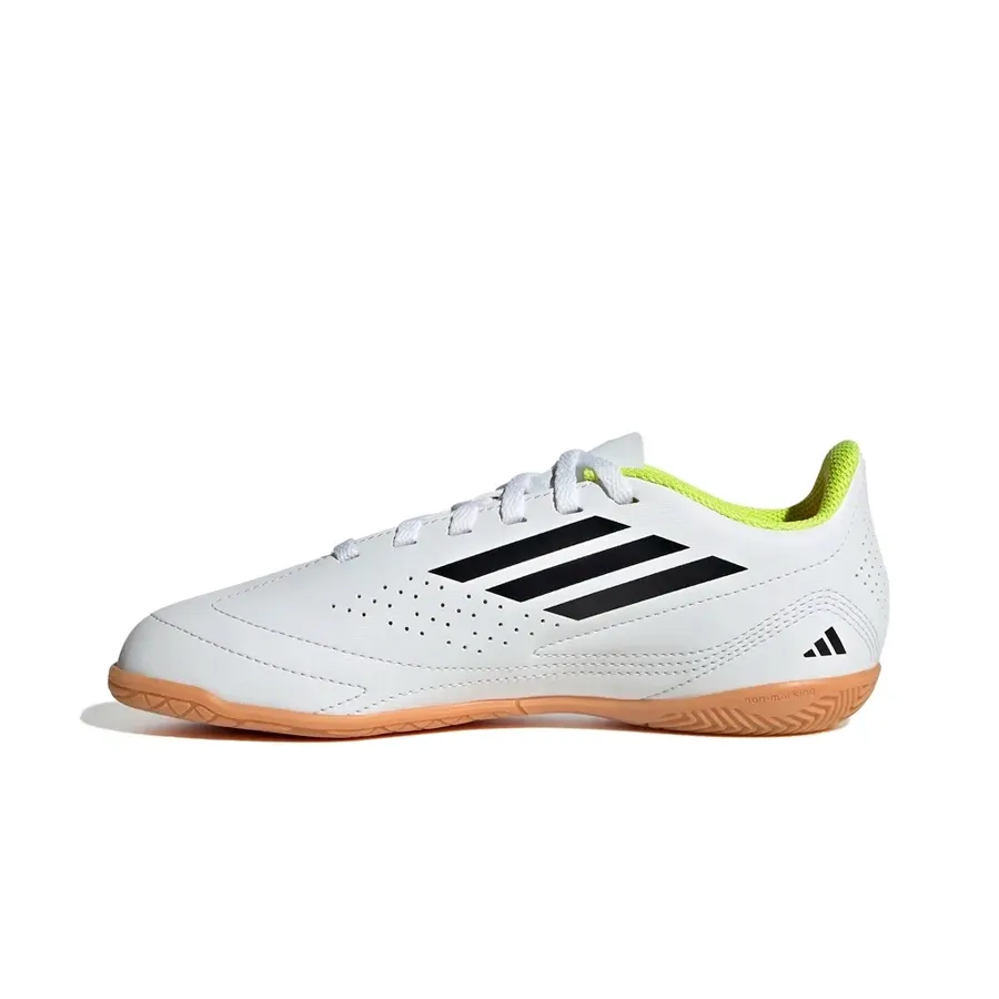 Imagen 2 de 7 de Botines adidas Deportivo III In-BLANCO/NEGRO/AMARILLO