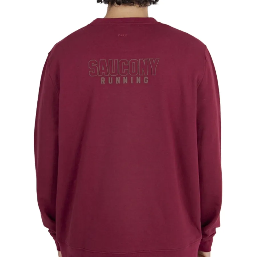 Imagen 1 de 4 de Buzo Saucony Rested Crew-BORDO