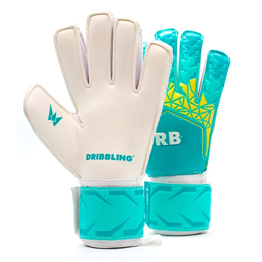 Imagen 1 de 3 de Guantes DRB Arquero Royal 4.0 Sr-TURQUESA/VERDE AGUA/AMARILLA