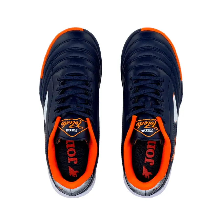 Imagen 2 de 6 de Botines Joma Toledo Tf-MARINO/NARANJA