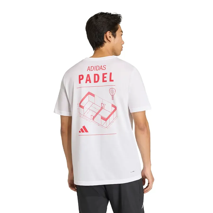 Imagen 2 de 5 de Remera adidas Category Graphic-BLANCO/ROJO