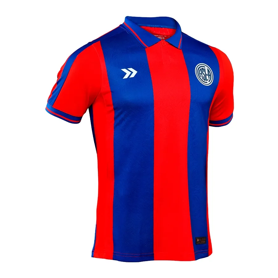 Imagen 3 de 4 de Camiseta Atomik Titular San Lorenzo de Almagro 25-AZUL/ROJO