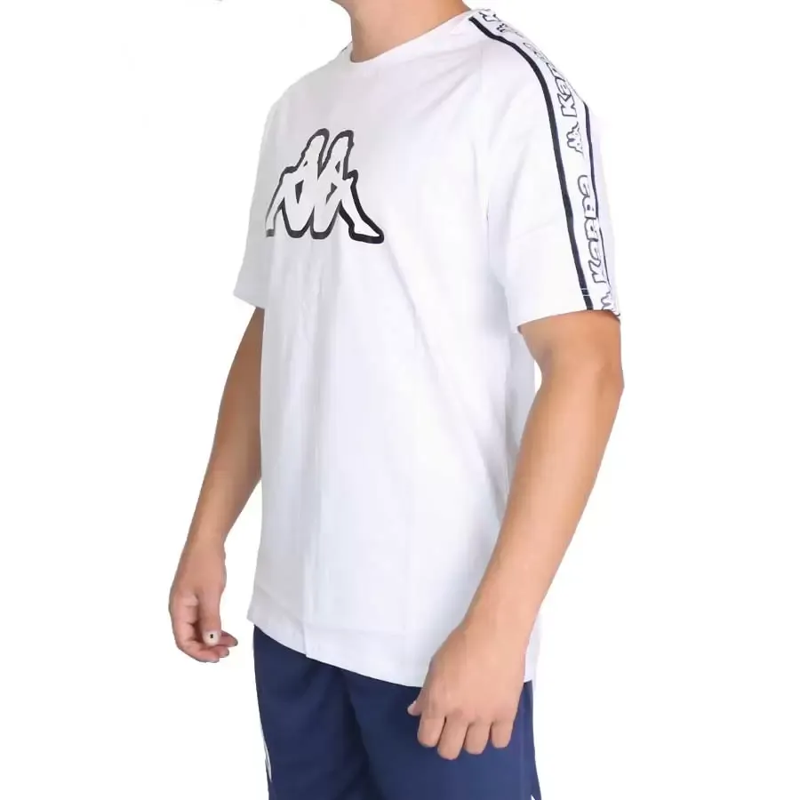 Imagen 1 de 3 de Remera Kappa Logo Tape Avirec 2-BLANCO