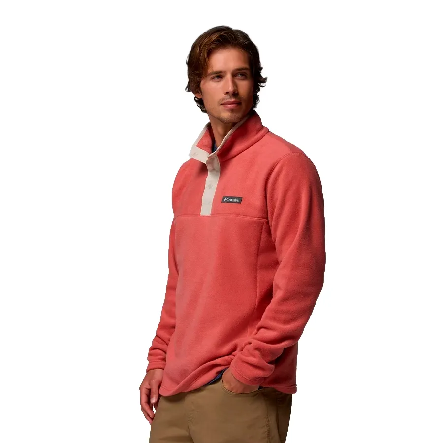 Imagen 1 de 4 de Buzo Columbia Steens Mountain Half Snap II-ROJO/BEIGE