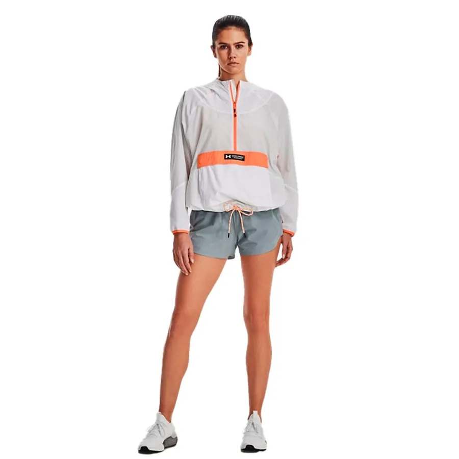 Imagen 3 de 9 de Buzo Under Armour Rush Wove Anorak-BLANCO/NARANJA