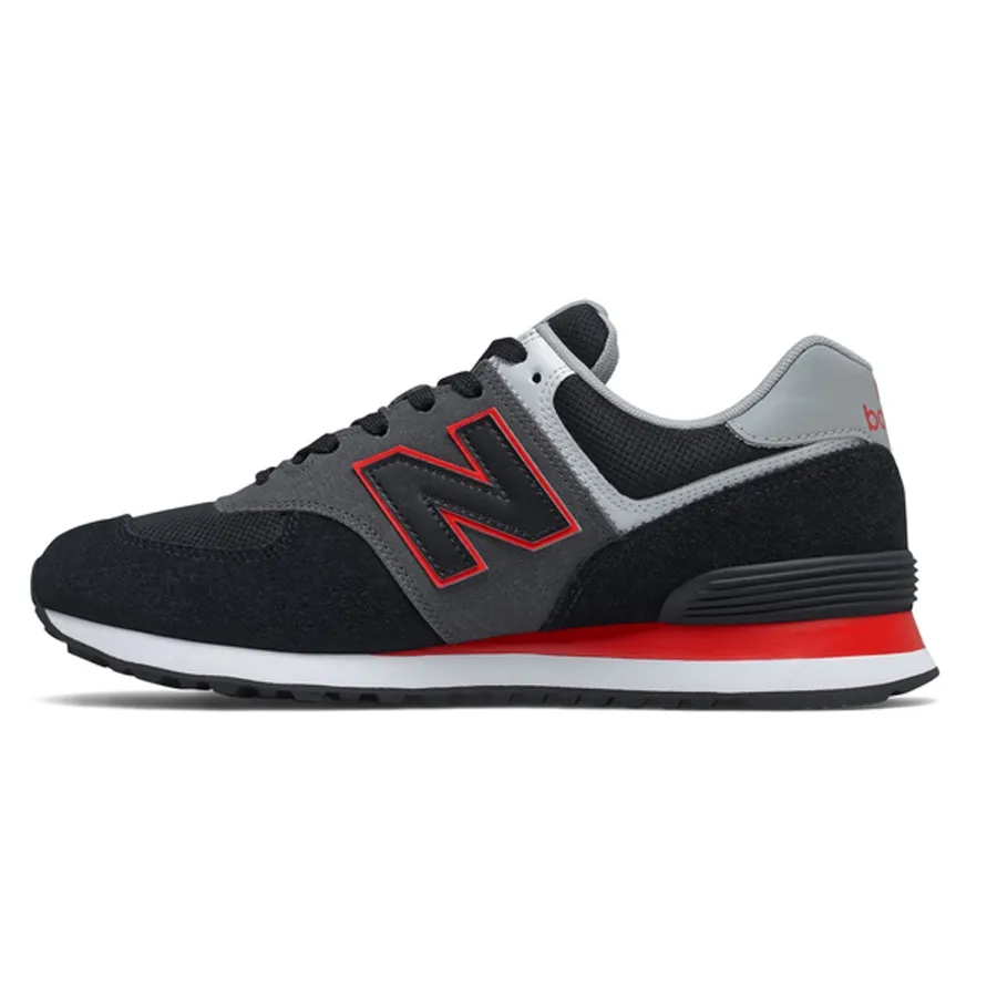 Imagen 1 de 4 de Zapatillas New Balance 574 SM2-NEGRO/GRAFITO/ROJO