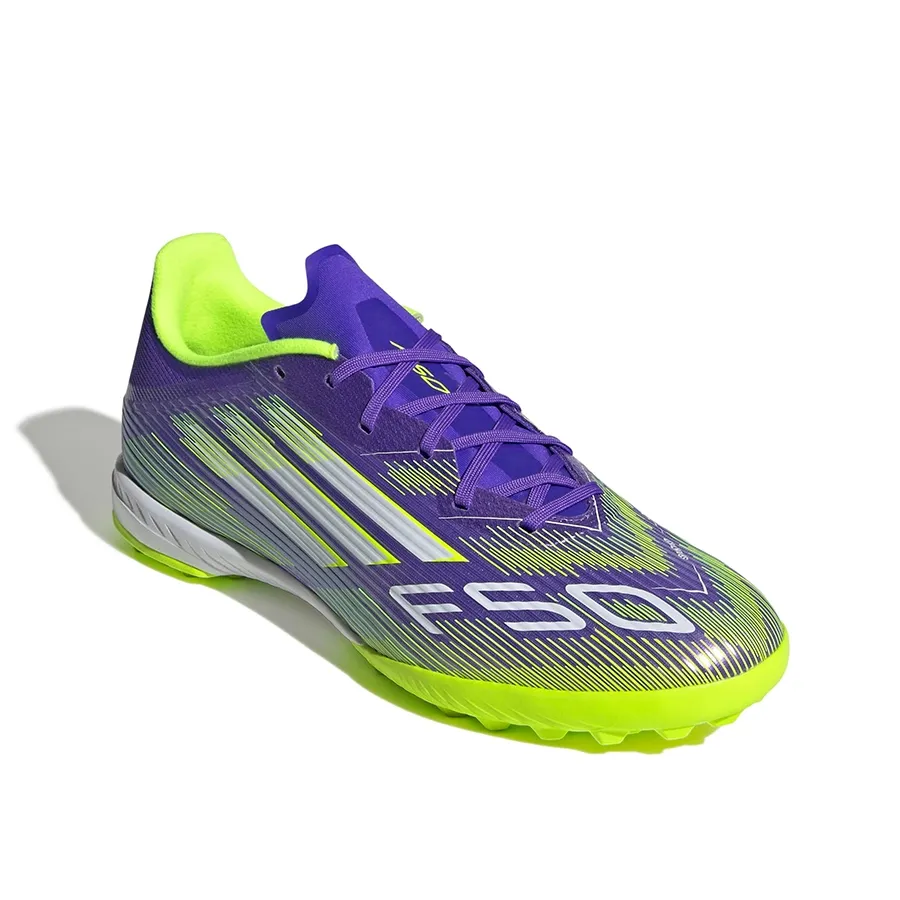 Imagen 1 de 7 de Botines adidas F50 League Tf-PURPURA/VERDE FLUOR