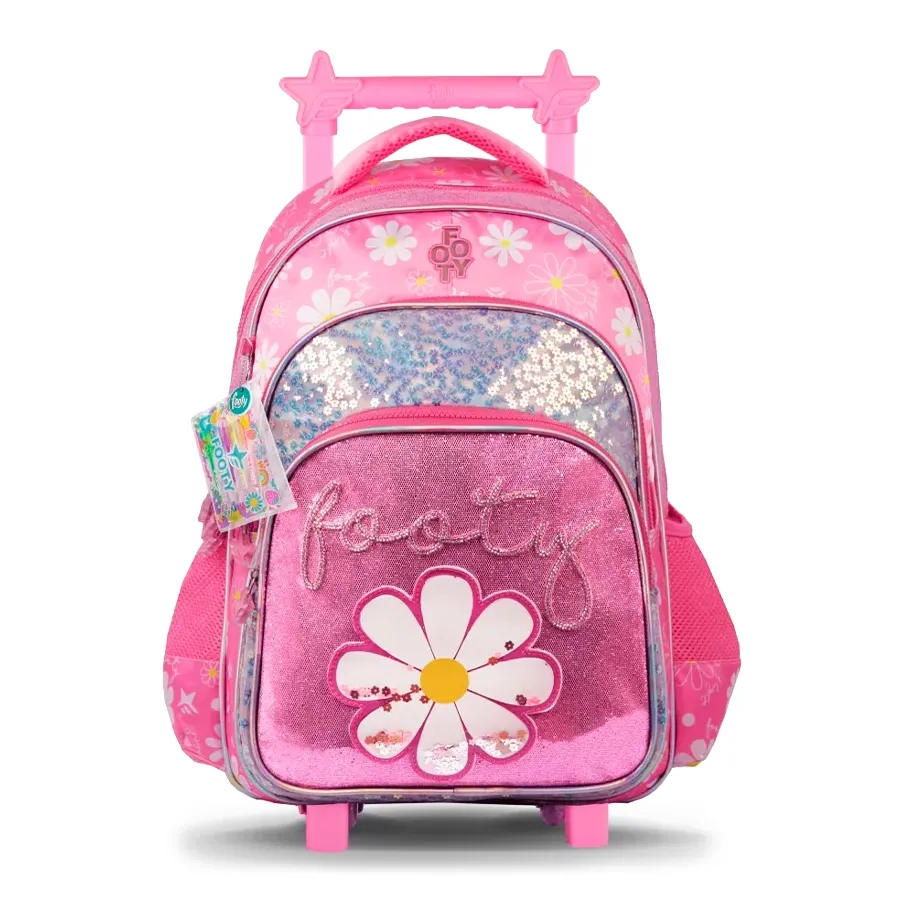 Imagen 0 de 3 de Mochila Footy Carro 18"-ROSA/BLANCO