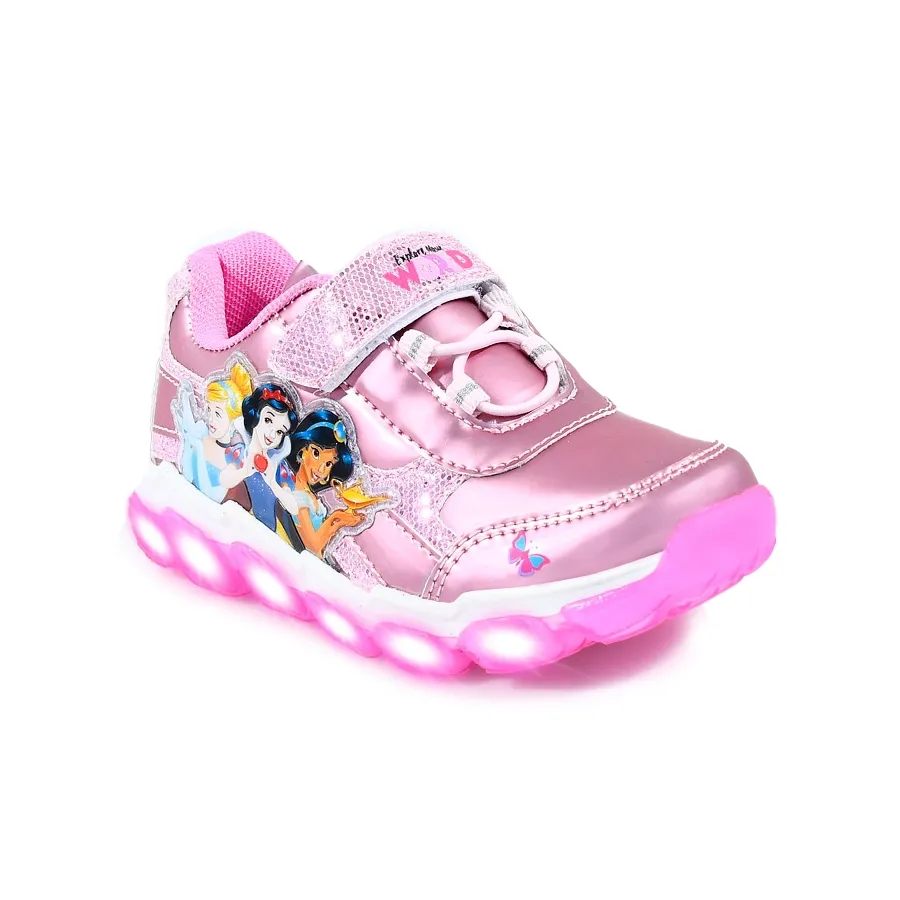 Imagen 3 de 4 de Zapatillas Footy Princesas Con Luz-ROSA/BLANCO