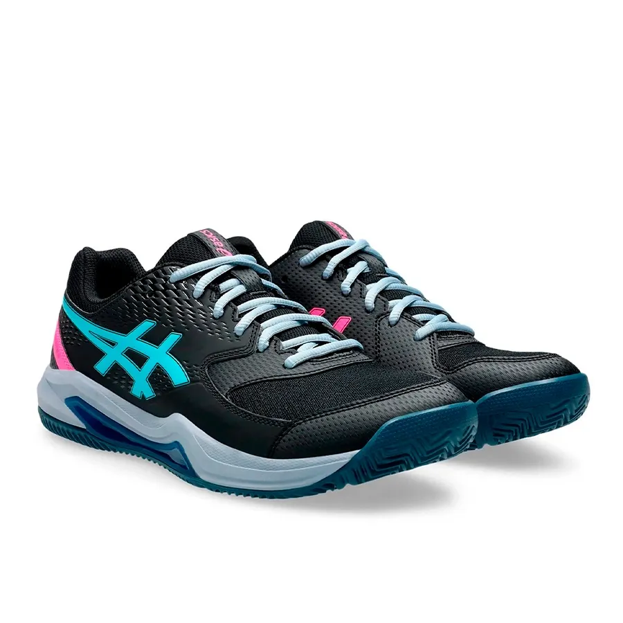 Imagen 1 de 6 de Zapatillas Asics Gel-Dedicate 8 Padel-NEGRO/TURQUESA/ROSA